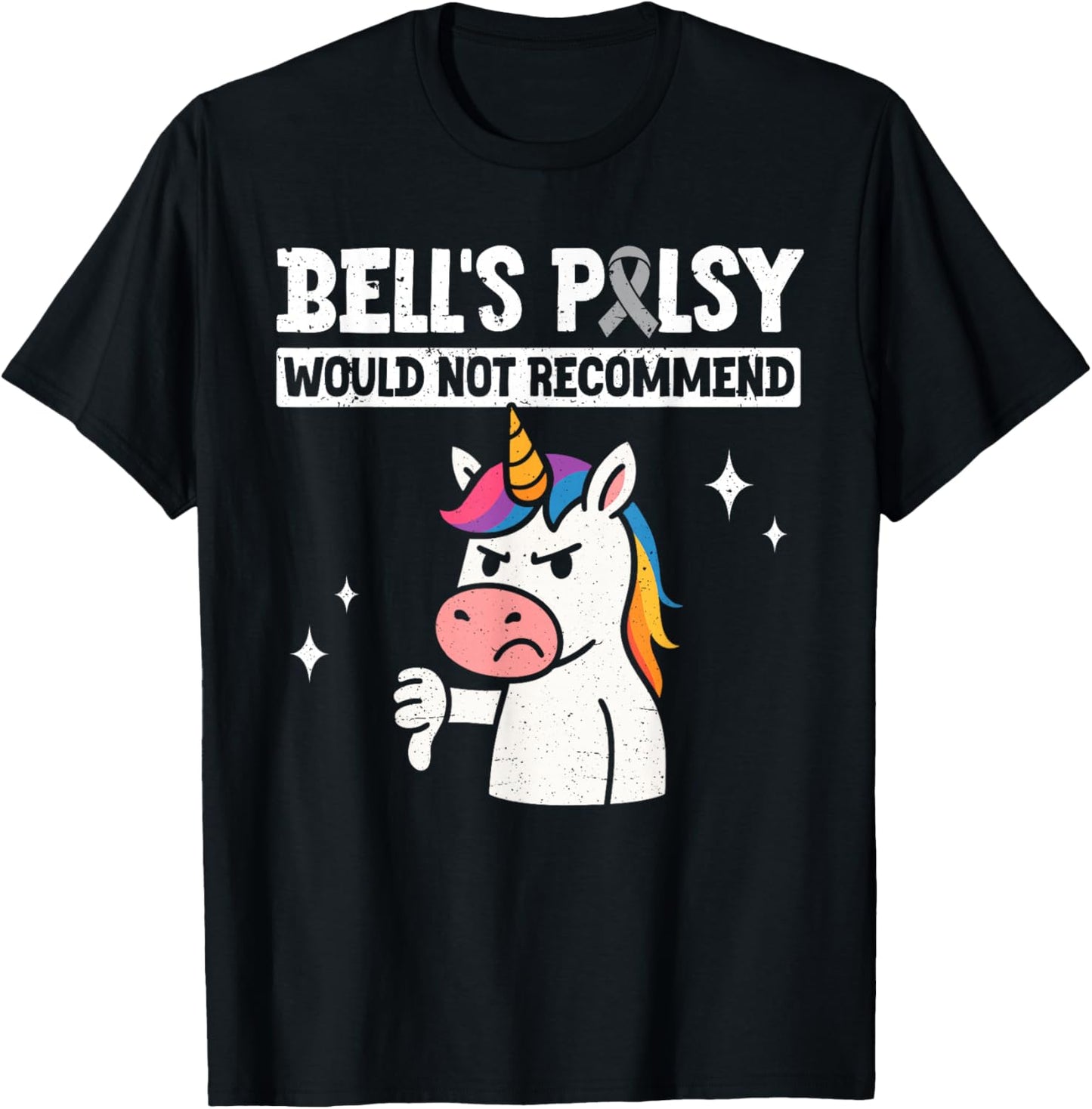 Bells Palsy Warrior T-Shirt - T-Shirt | Black