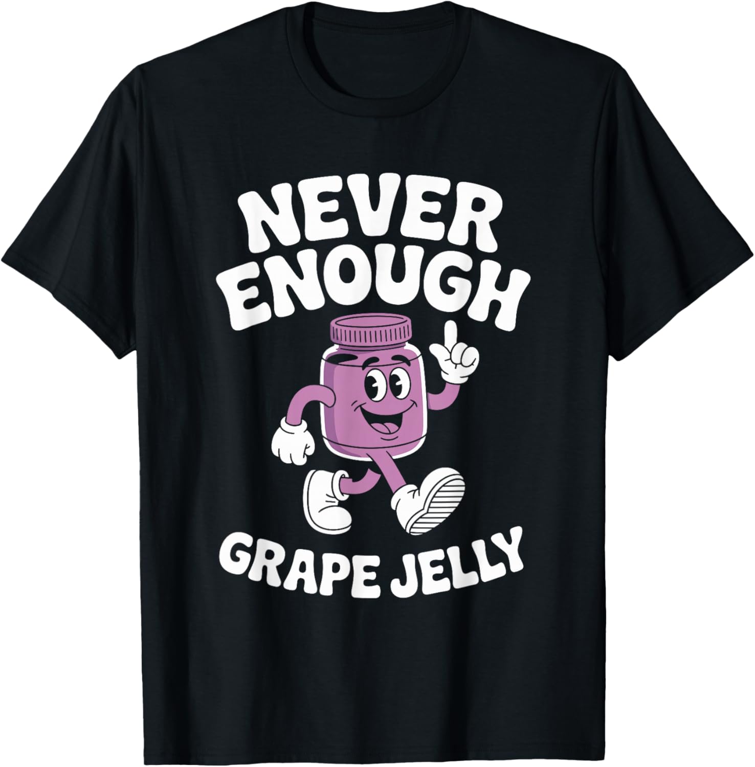 Funny Grape Jelly Retro T-Shirt - T-Shirt | Black