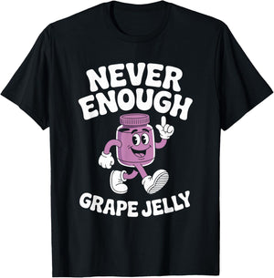 Funny Grape Jelly Retro T-Shirt - T-Shirt | Black