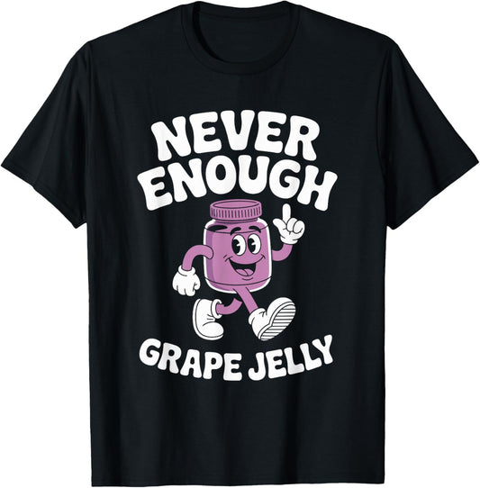 Funny Grape Jelly Retro T-Shirt - T-Shirt | Black