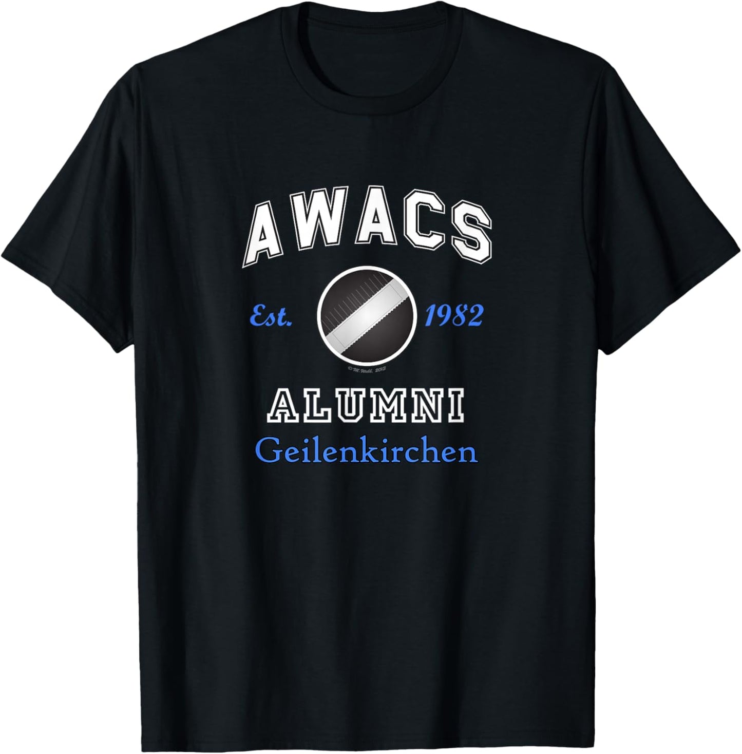 AWACS Alumni Geilenkirchen T-Shirt - T-Shirt | Black