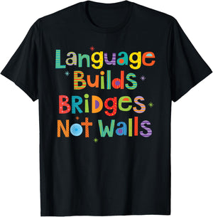 ESL ELL Spanish Language Teacher T-Shirt - T-Shirt | Black