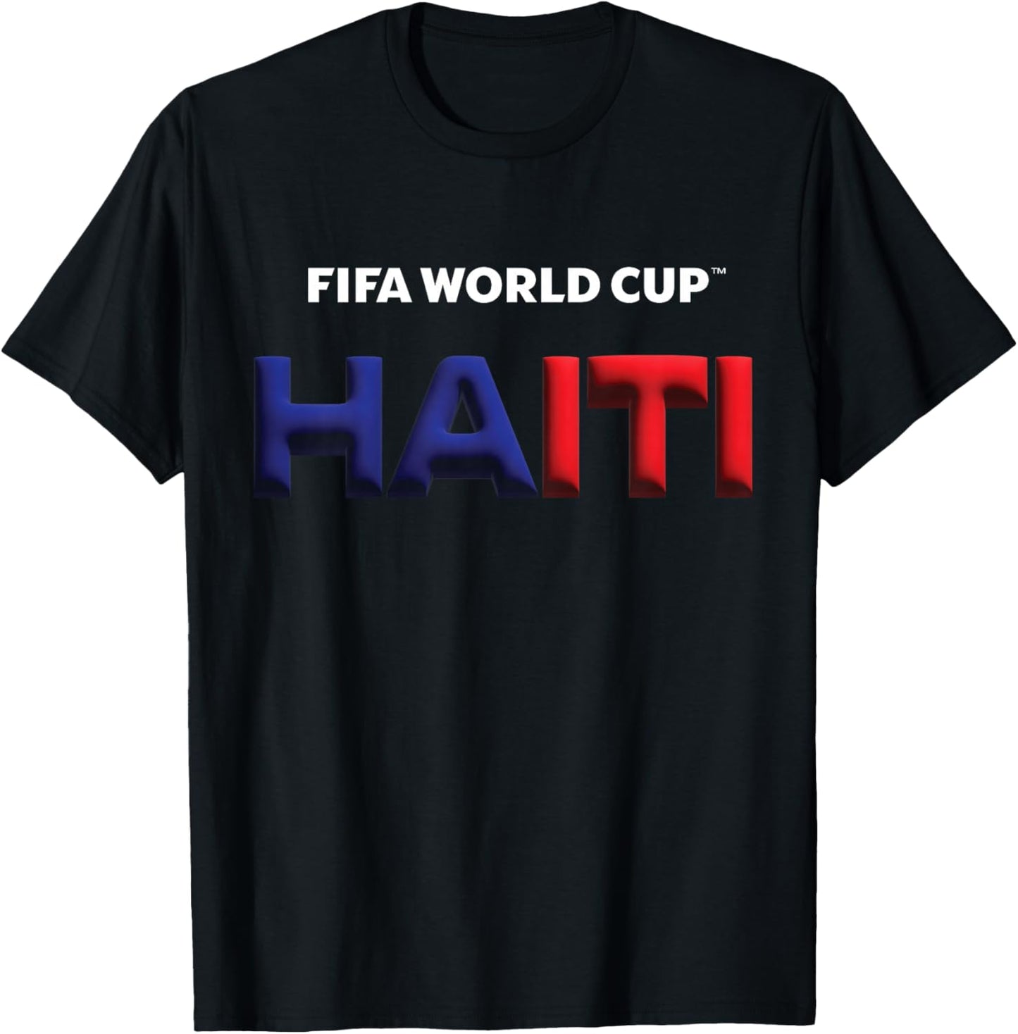 Kids FIFA World CUP26 Haiti Bubble Color T-Shirt - T-Shirt | Black