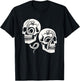 6 7 Skulls and Snakes 6-7 Meme Halloween Gothic Graphic T-Shirt - T-Shirt | Black