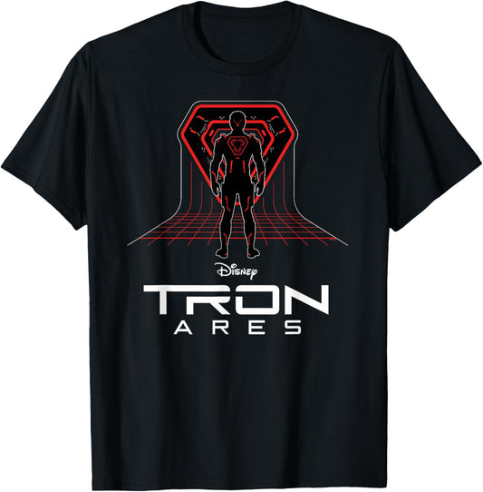 Disney TRON: Ares Digital Grid and Logo Official Movie T-Shirt - T-Shirt | Black
