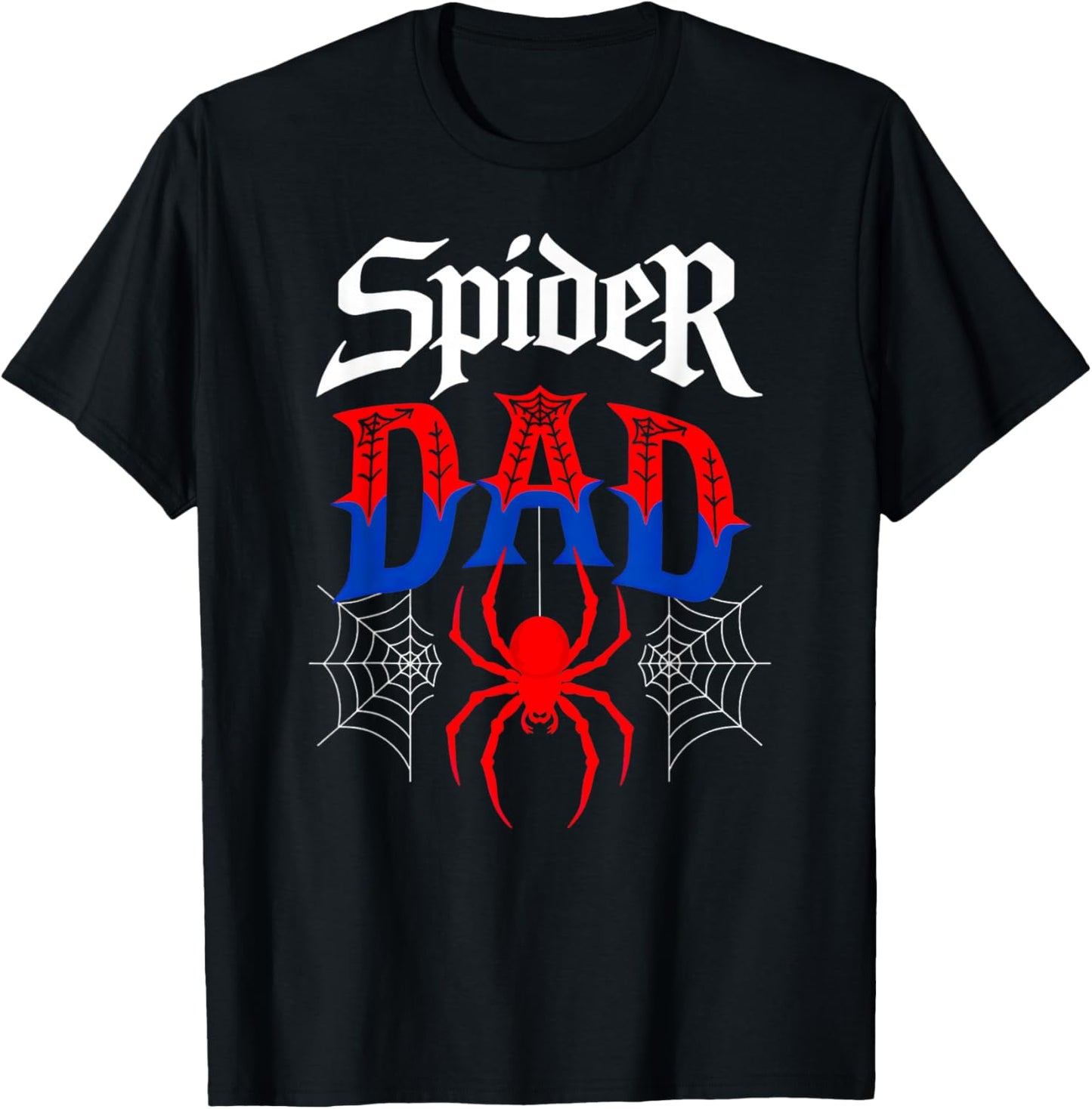 Matching Family Birthday Spider Web Dad of The Birthday Boy T-Shirt - T-Shirt | Black