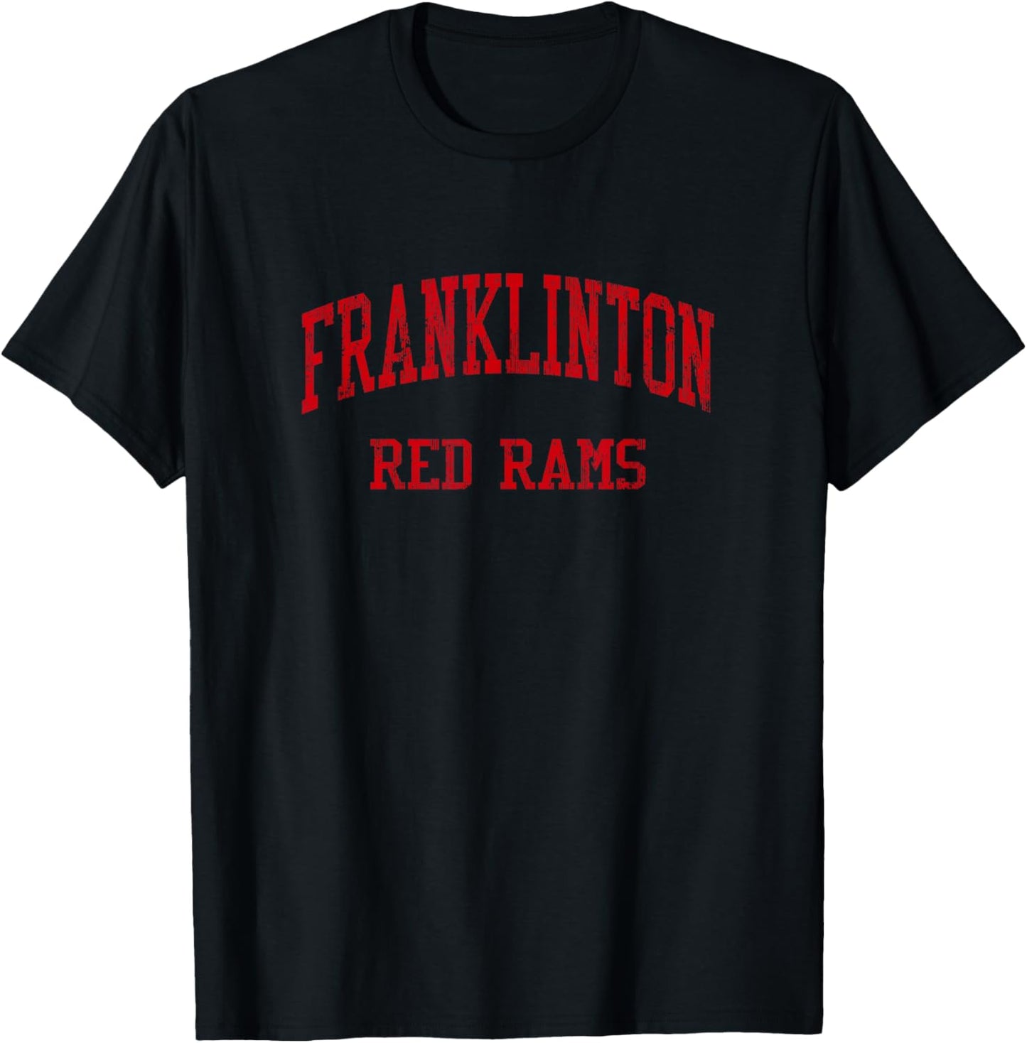 Franklinton High School HS Franklinton NC Vintage Sports T-Shirt - T-Shirt | Black