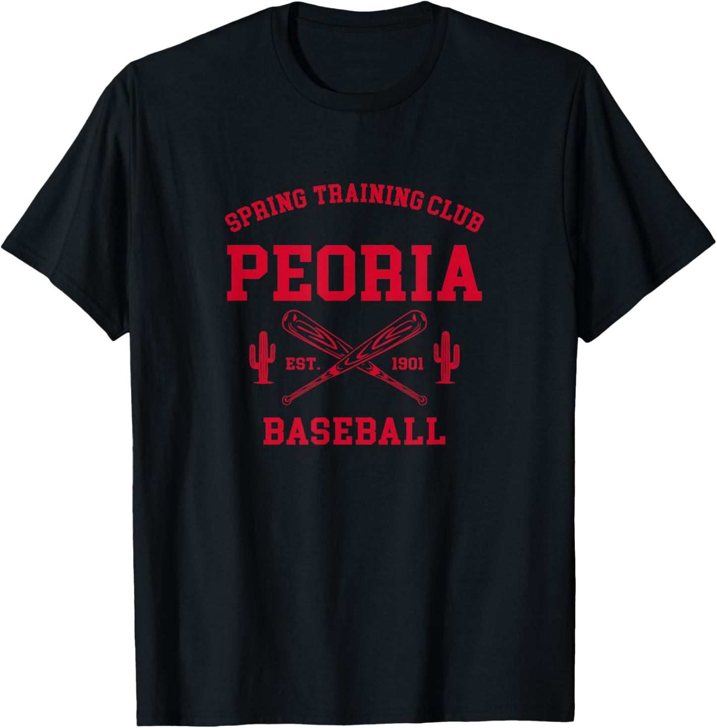 Spring Training Club Peoria Arizona Baseball T-Shirt - T-Shirt | Black
