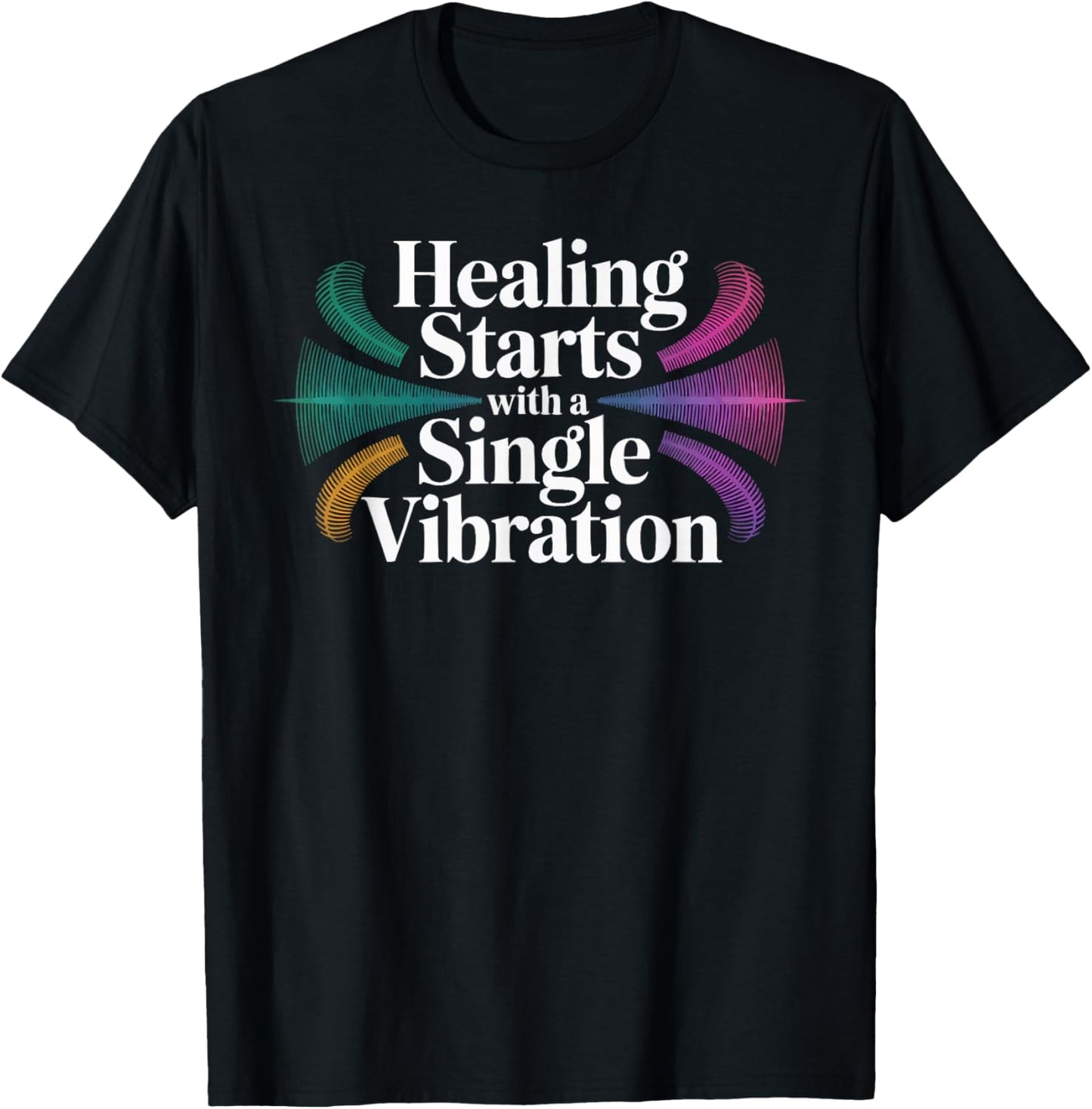 Sound Healing Calming Sounds Therapeutic Music for Wellness T-Shirt - T-Shirt | Black