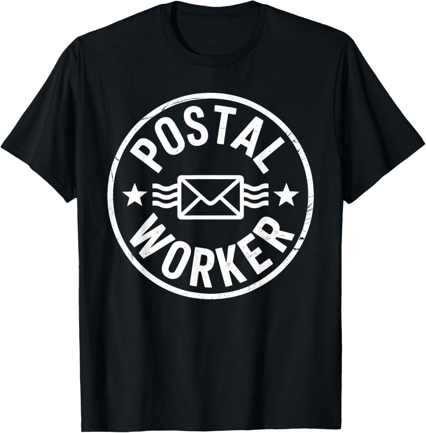 Funny Postal Worker Art Women Mail Man Mail Carrier T-Shirt - T-Shirt | Black