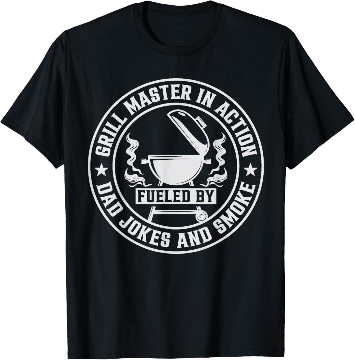 Barbecue Grill Love Dad Meat Smoker Funny BBQ Pit Master Men T-Shirt - T-Shirt | Black