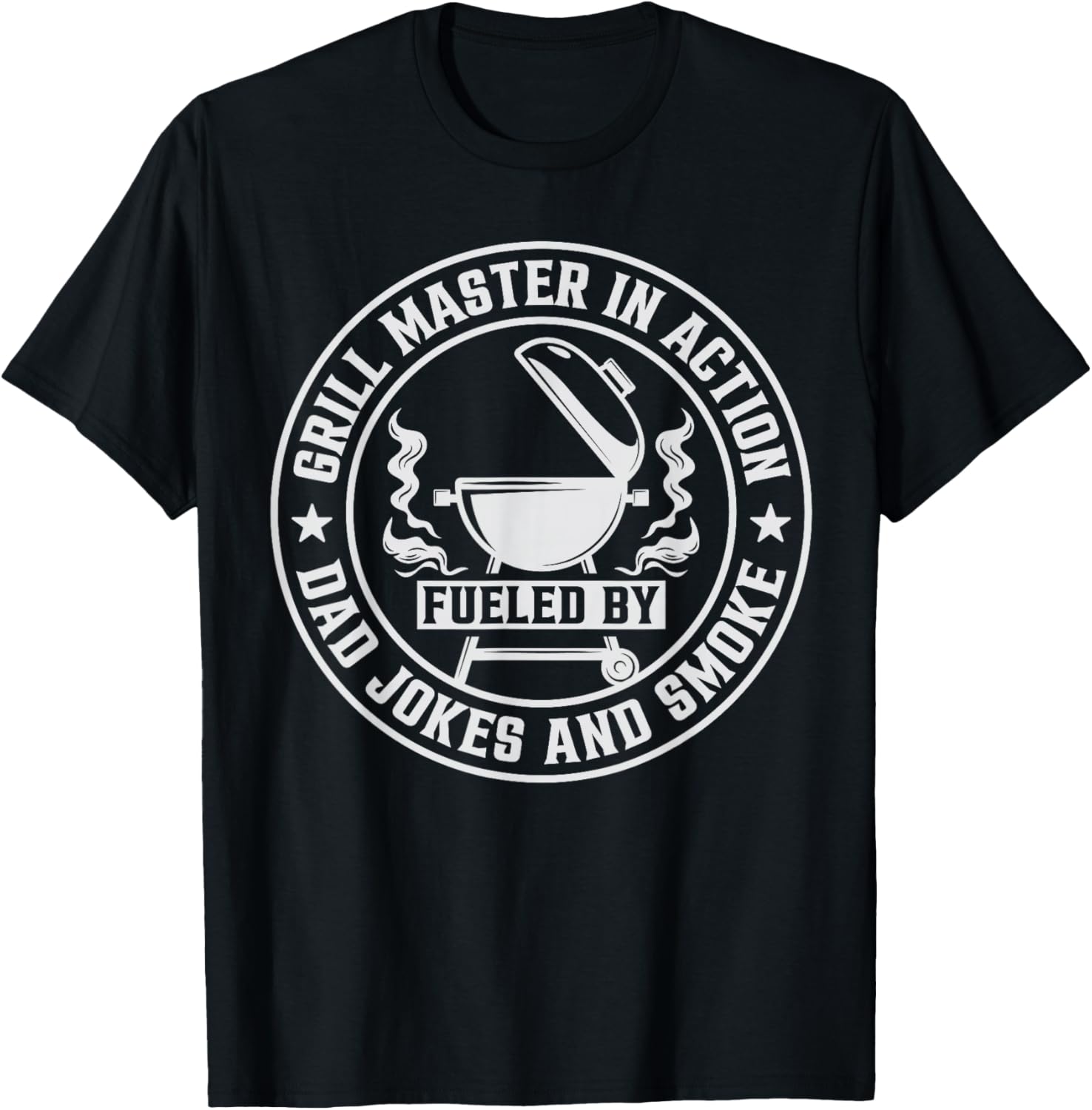 Barbecue Grill Love Dad Meat Smoker Funny BBQ Pit Master Men T-Shirt - T-Shirt | Black