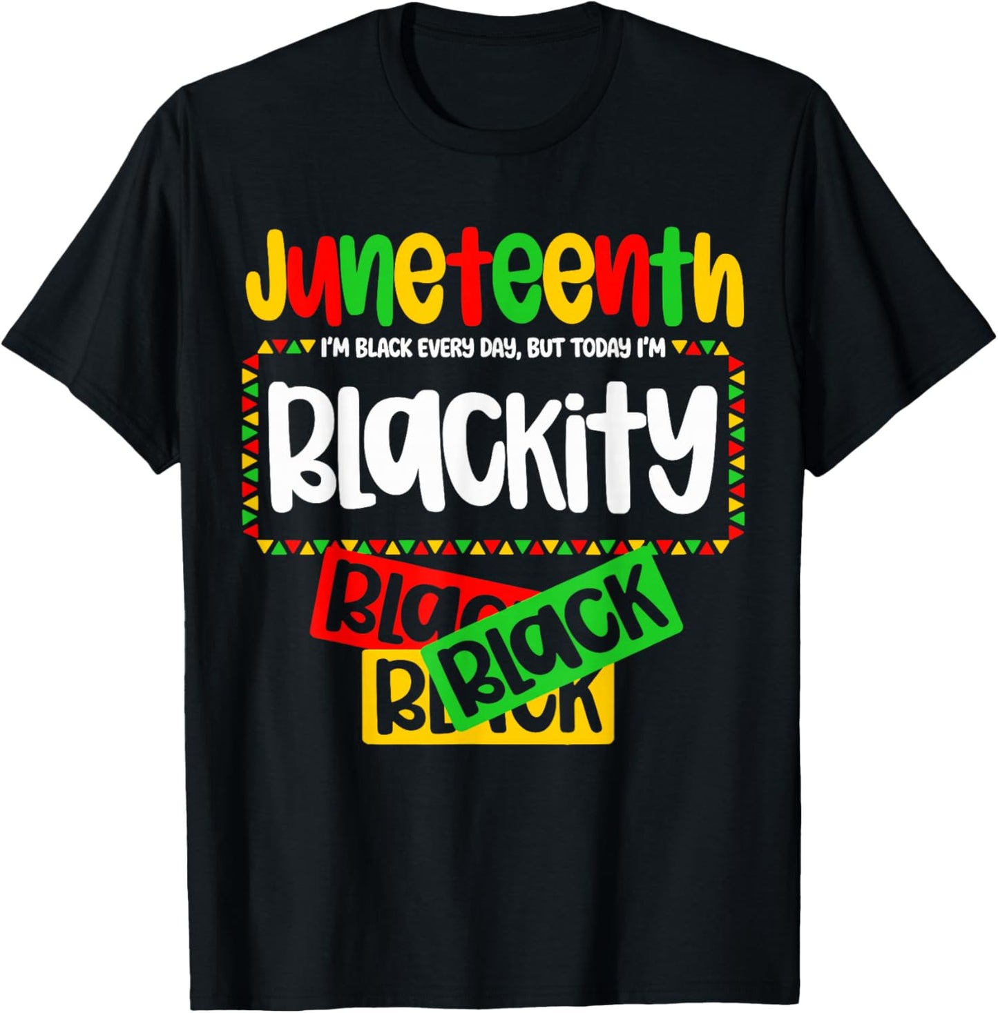 Juneteenth Blackity Black History Afro Woman Black Girls T-Shirt - T-Shirt | Black