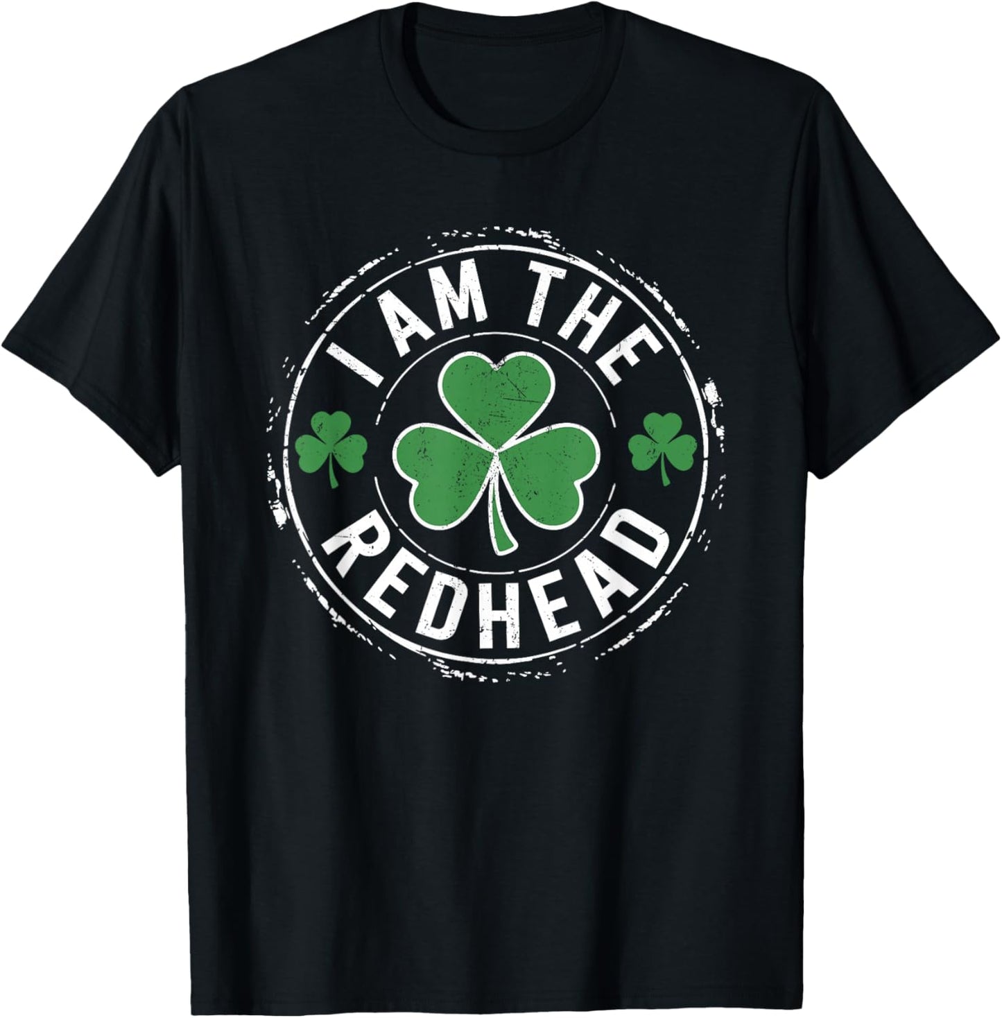 I Am The Redhead Dibs on The Redhead Funny St Patricks Day T-Shirt - T-Shirt | Black
