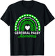 Cerebral Palsy CP Awareness Rainbow Leopard T-Shirt - T-Shirt | Black