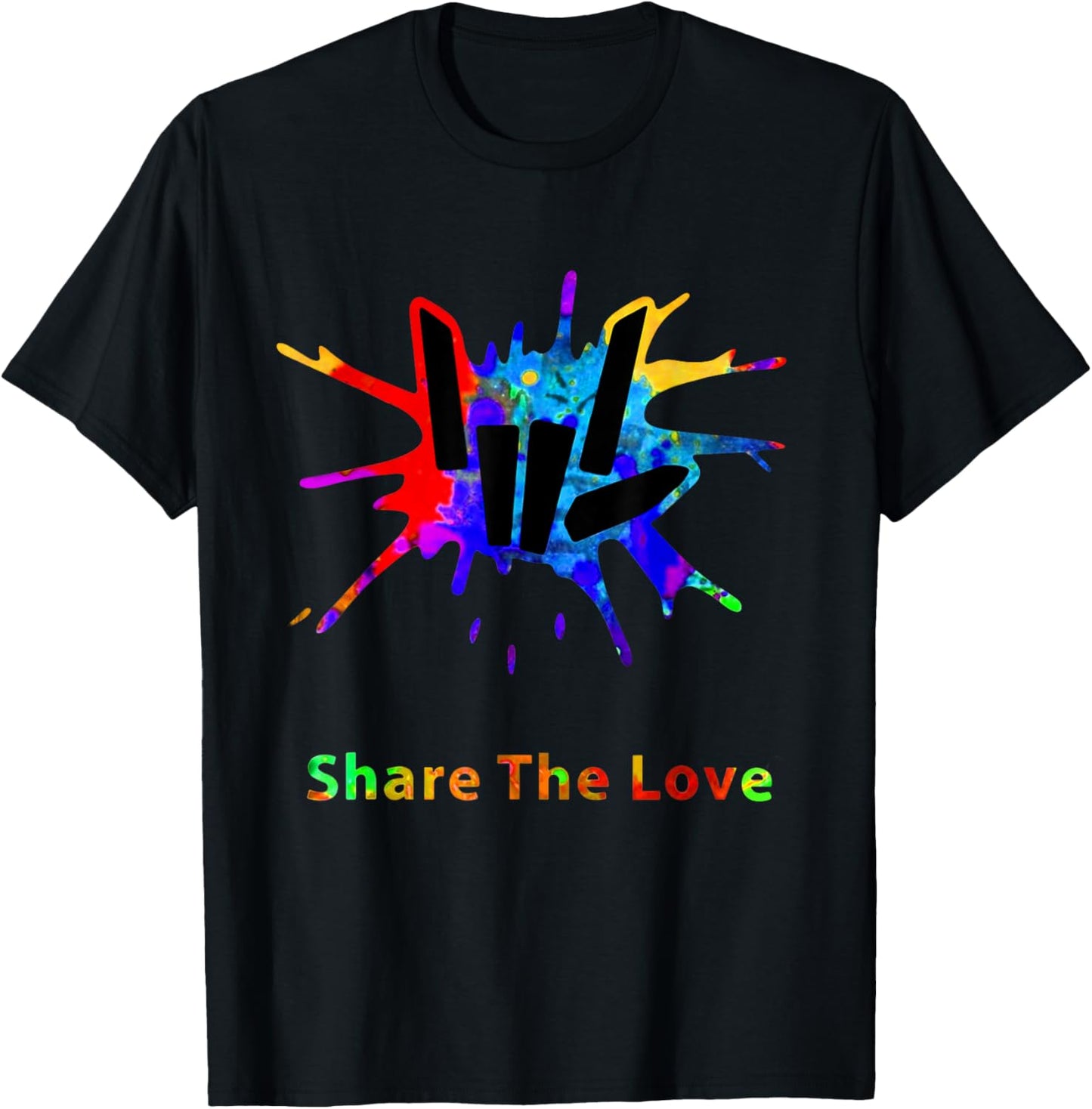 Sharer Share The Love Merch Kids Birthday Gifts T-Shirt - T-Shirt | Black