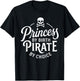 Girls Princess by Birth Pirate by Choice Funny T-Shirt - T-Shirt | Black
