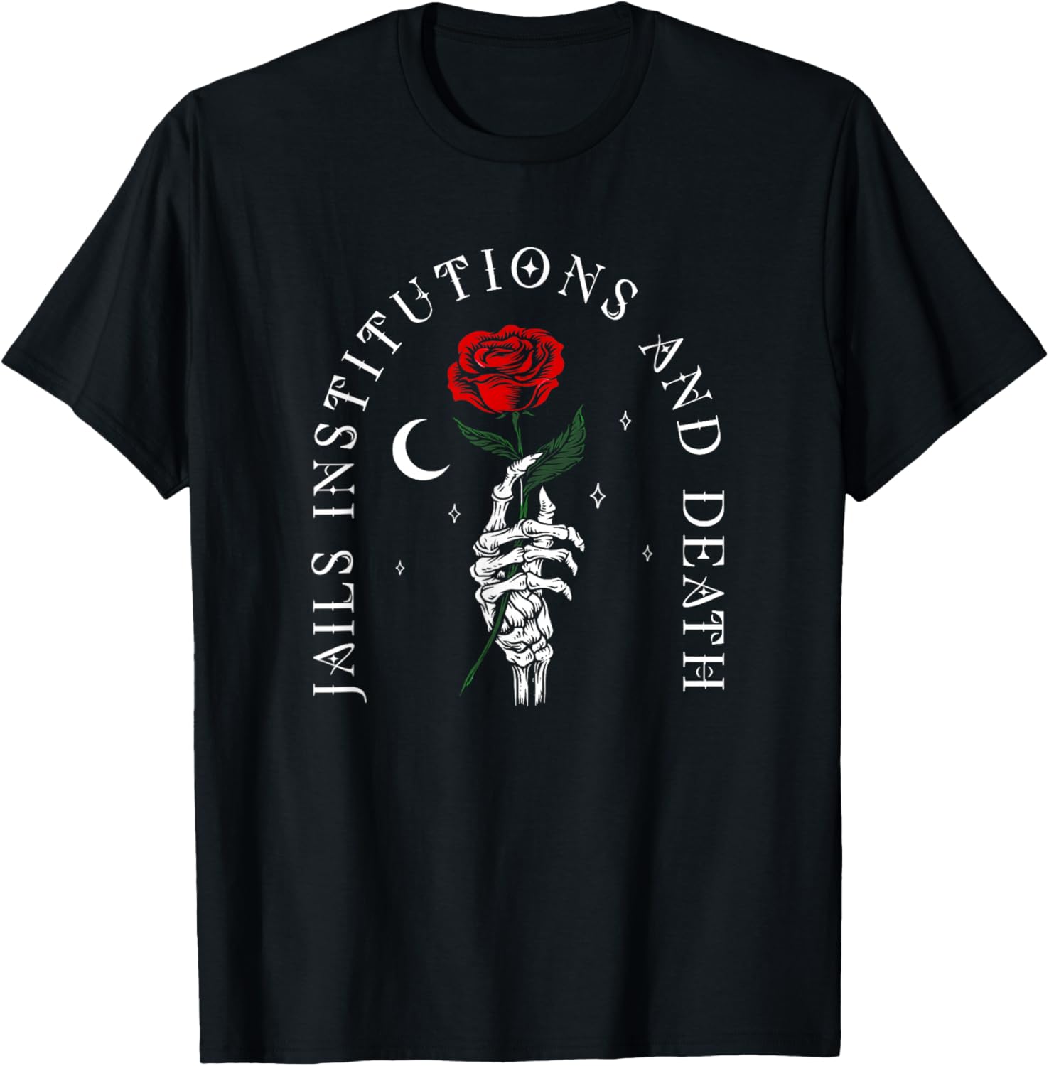 Recovery Sobriety 12 Steps AA Jails Institutions and Death T-Shirt - T-Shirt | Black