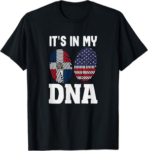 It's in My DNA Dominican Republic Pride T-Shirt - T-Shirt | Black