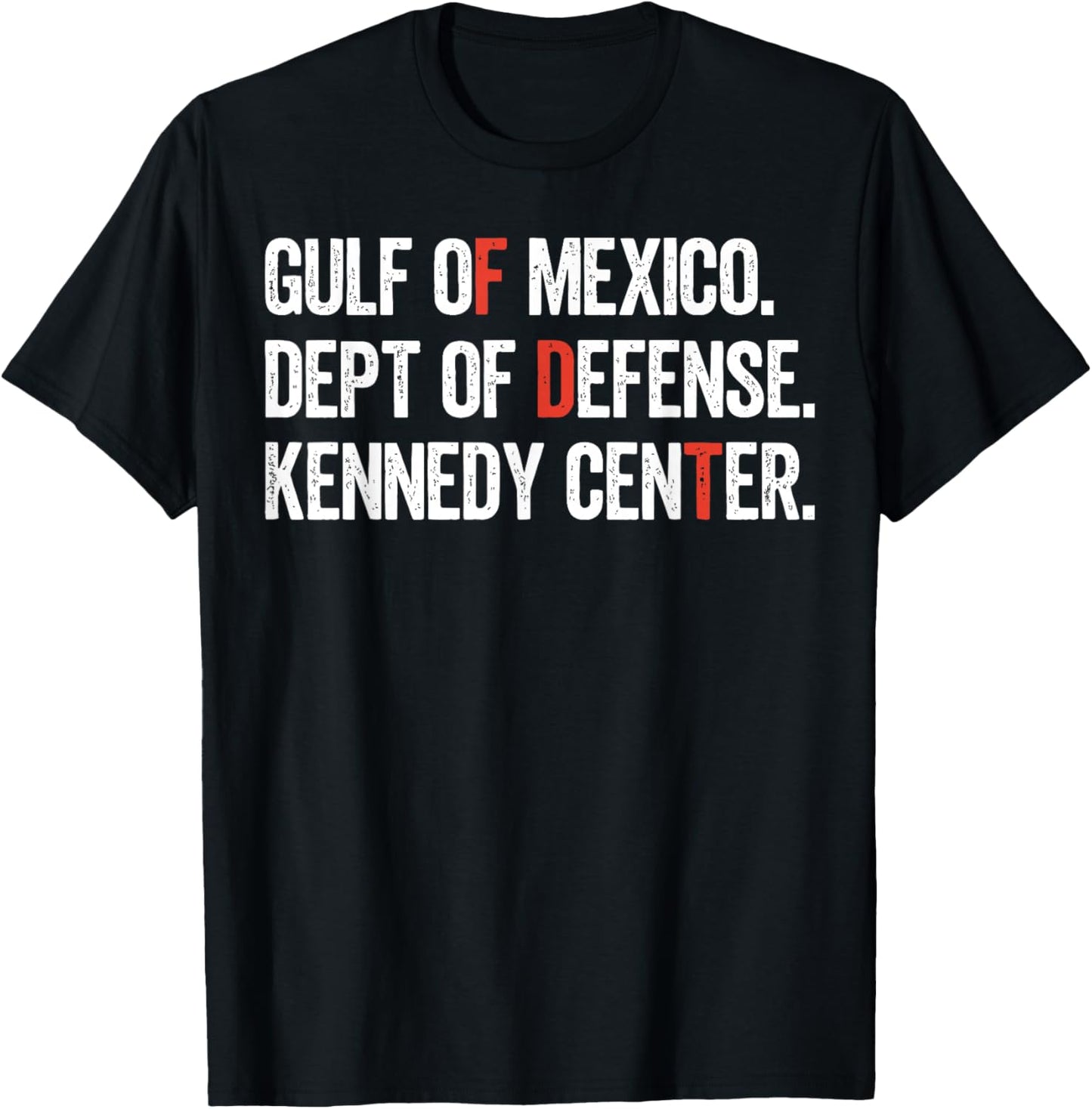 Gulf of Mexico Dept of Defense Kennedy Center Vintage Retro T-Shirt - T-Shirt | Black