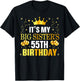 It's My Big Sister's 55th Birthday Happy 55 Years Old T-Shirt - T-Shirt | Black