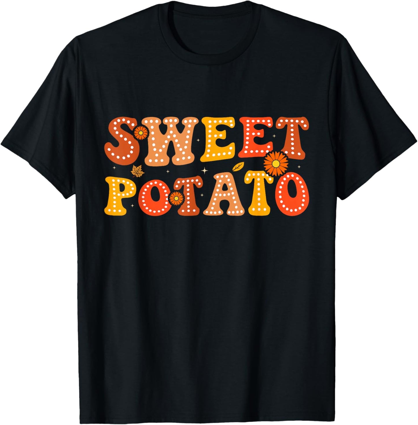 Sweet Potato and Kind of Rude Potato Thanksgiving Couples T-Shirt - T-Shirt | Black