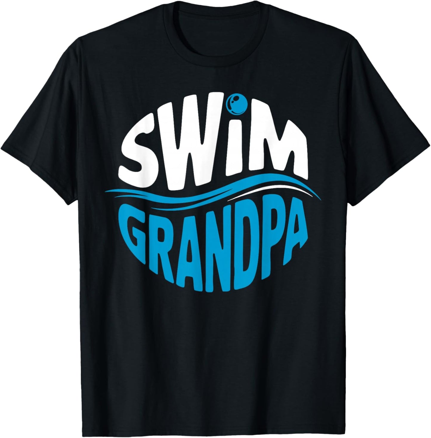Swim Grandpa Grandfather Swimming T-Shirt - T-Shirt | Black