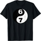 Vintage 6 7 Yin Yang Namaste Six Seven Nostalgia T-Shirt - T-Shirt | Black