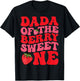 Dada of The Berry Sweet One First Birthday Strawberry T-Shirt - T-Shirt | Black