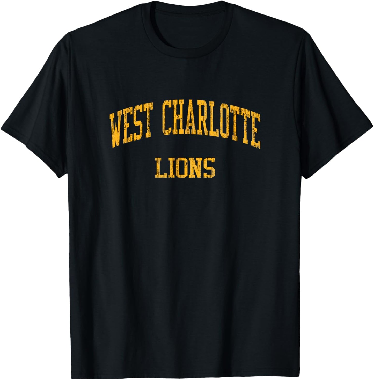 West Charlotte High School HS Charlotte NC Vintage Sports T-Shirt - T-Shirt | Black
