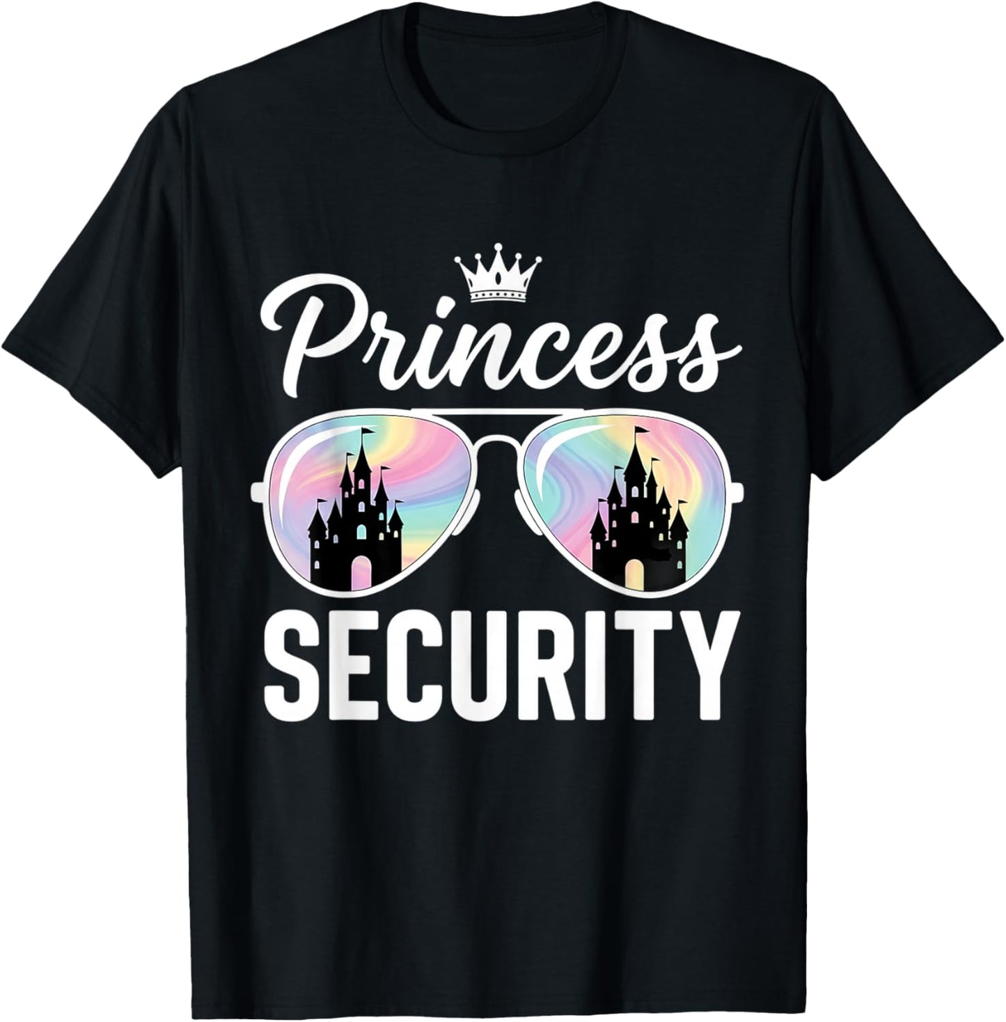 Princess Security Squad Vacation Family Matching T-Shirt - T-Shirt | Black