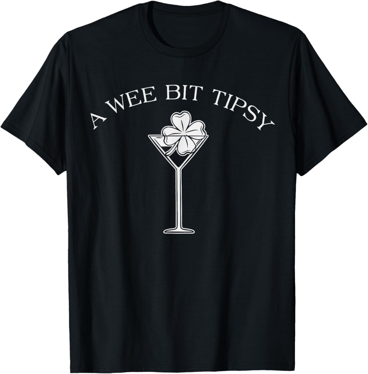 A Wee Bit Tipsy Margarita Funny St Patrick's Day T-Shirt - T-Shirt | Black