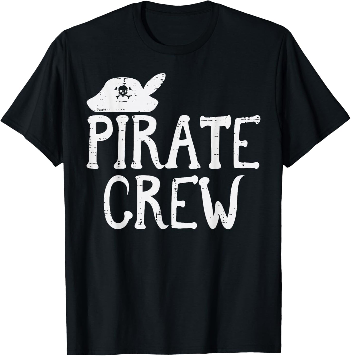 Pirate Crew Funny Team Squad Group Matching Men Women Kids T-Shirt - T-Shirt | Black