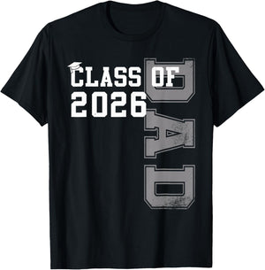 Proud Dad of A 2026 Graduate Grad Senior Father Graduation T-Shirt - T-Shirt | Black