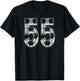 Soccer Pattern Number 55 Jersey Player Uniform #55 T-Shirt - T-Shirt | Black