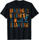 Reading is Better with an Ocean View T-Shirt - T-Shirt | Black
