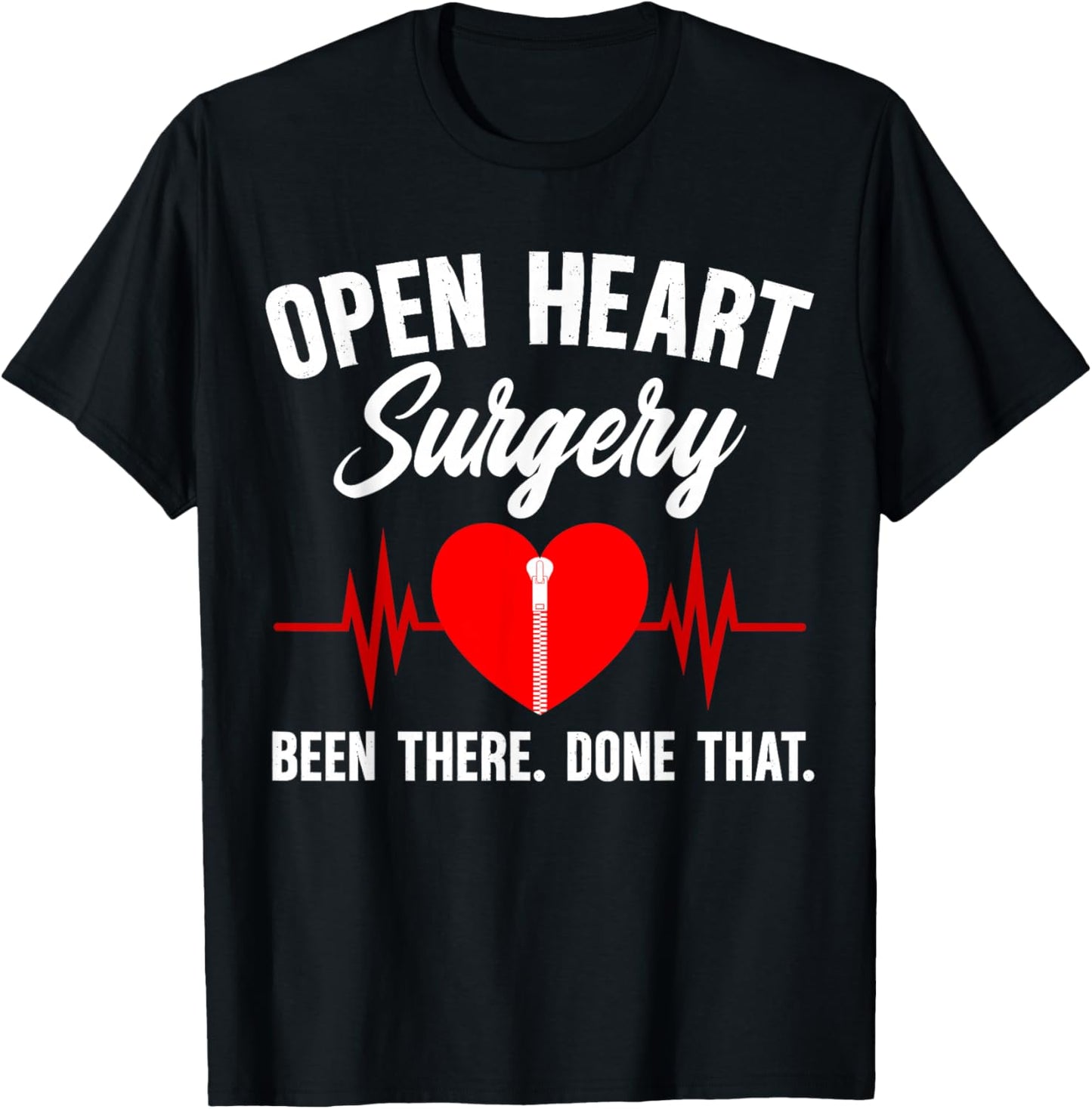 Open Heart Surgery Recovery Post Open Heart Surgery Survivor T-Shirt - T-Shirt | Black