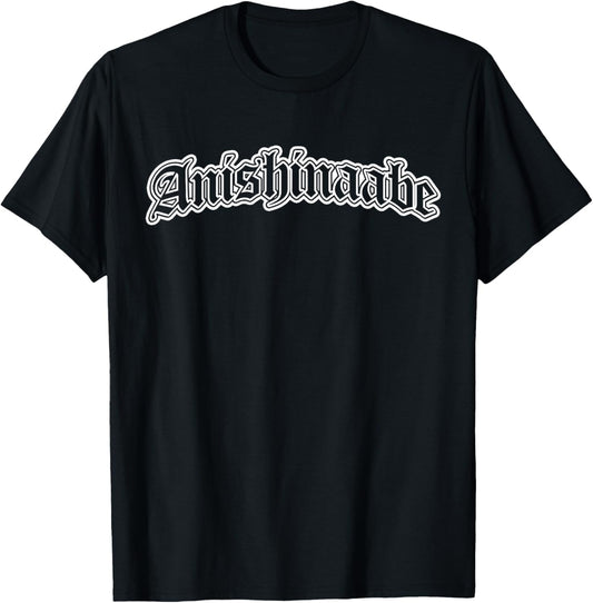 Anishinaabe Native American Indian T-Shirt - T-Shirt | Black