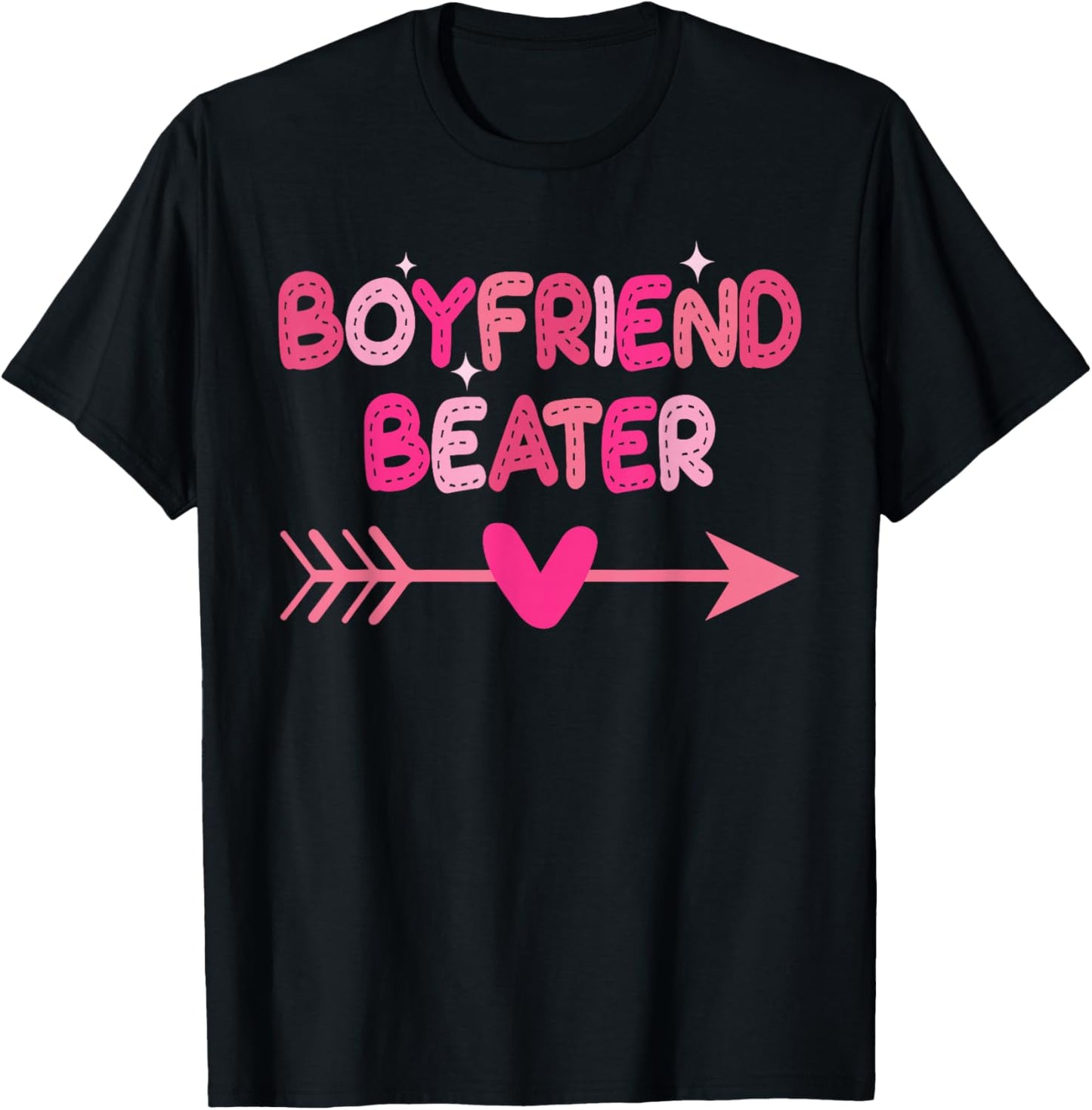 Boyfriend Beater Funny Design T-Shirt - T-Shirt | Black
