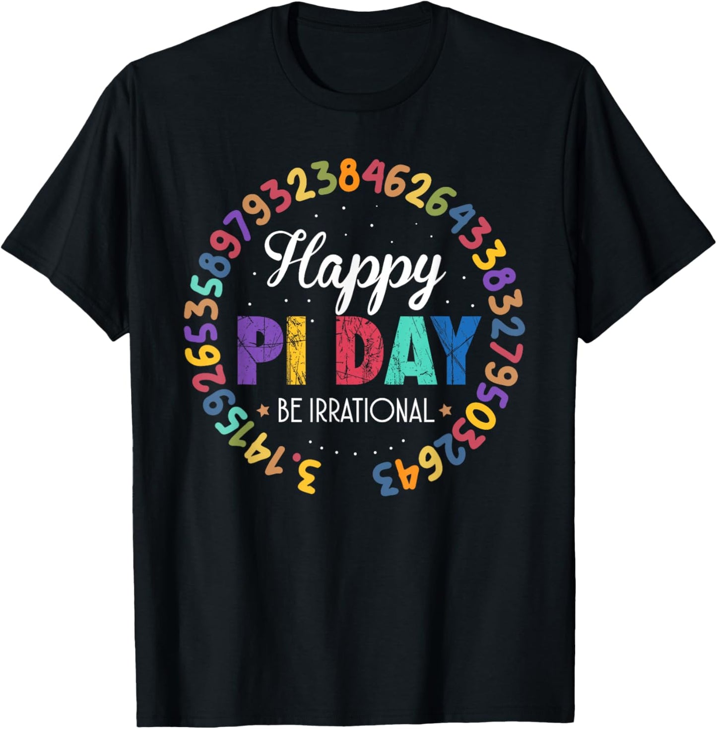Happy Pi Day Pie Funny Math Coach Teacher Pi Day Lover Nerdy T-Shirt - T-Shirt | Black