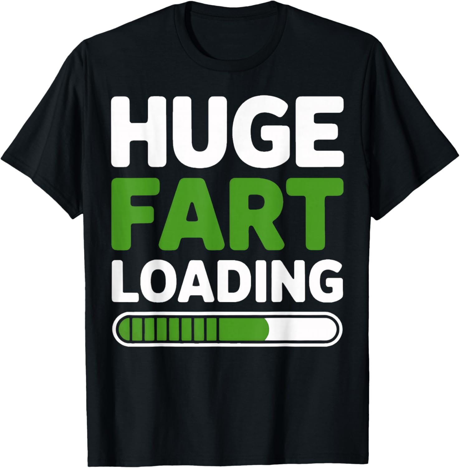 Massive Fart Loading Video Game Comedy Style T-Shirt - T-Shirt | Black