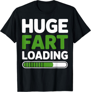 Massive Fart Loading Video Game Comedy Style T-Shirt - T-Shirt | Black