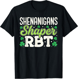 Shenanigans Shaper RBT Shamrock St Patricks Day Therapy T-Shirt - T-Shirt | Black
