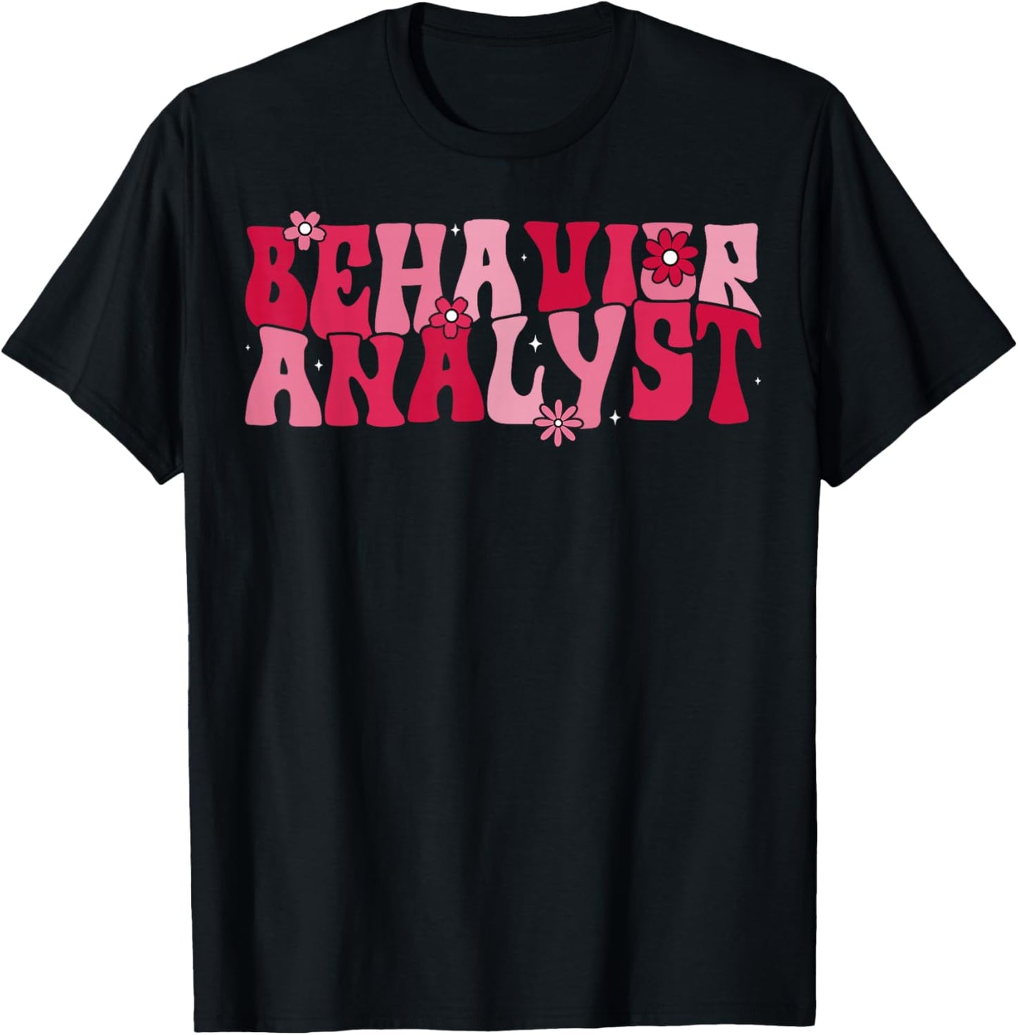 ABA Therapist Couple Valentine's Day Behavior Analyst T-Shirt - T-Shirt | Black