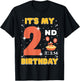 It's My 2nd Birthday Pi Day Math 2 Years Old Kids Girls Boys T-Shirt - T-Shirt | Black