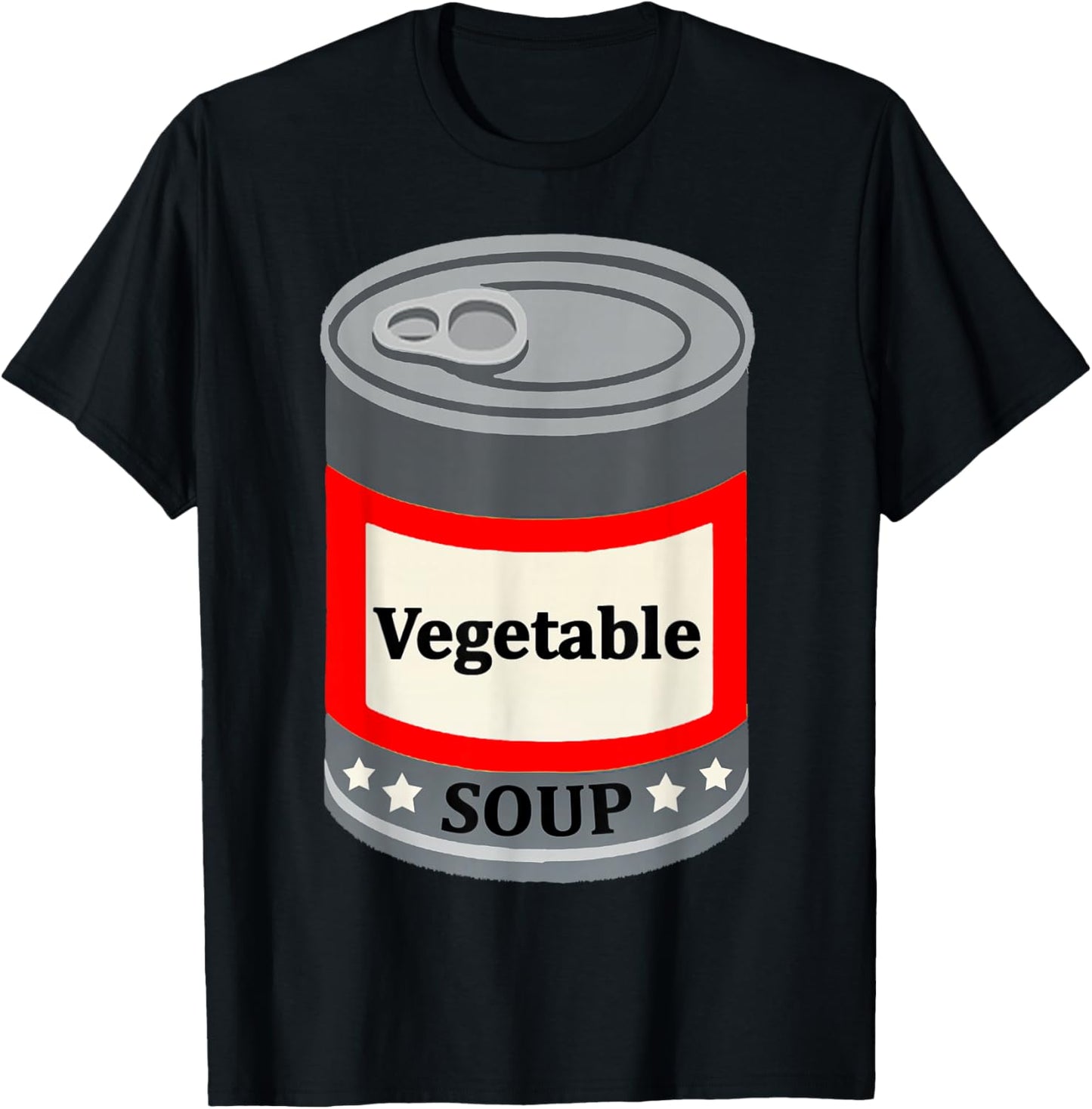 Vegetable Canned Soup Last Minute Fun Easy Halloween Costume T-Shirt - T-Shirt | Black