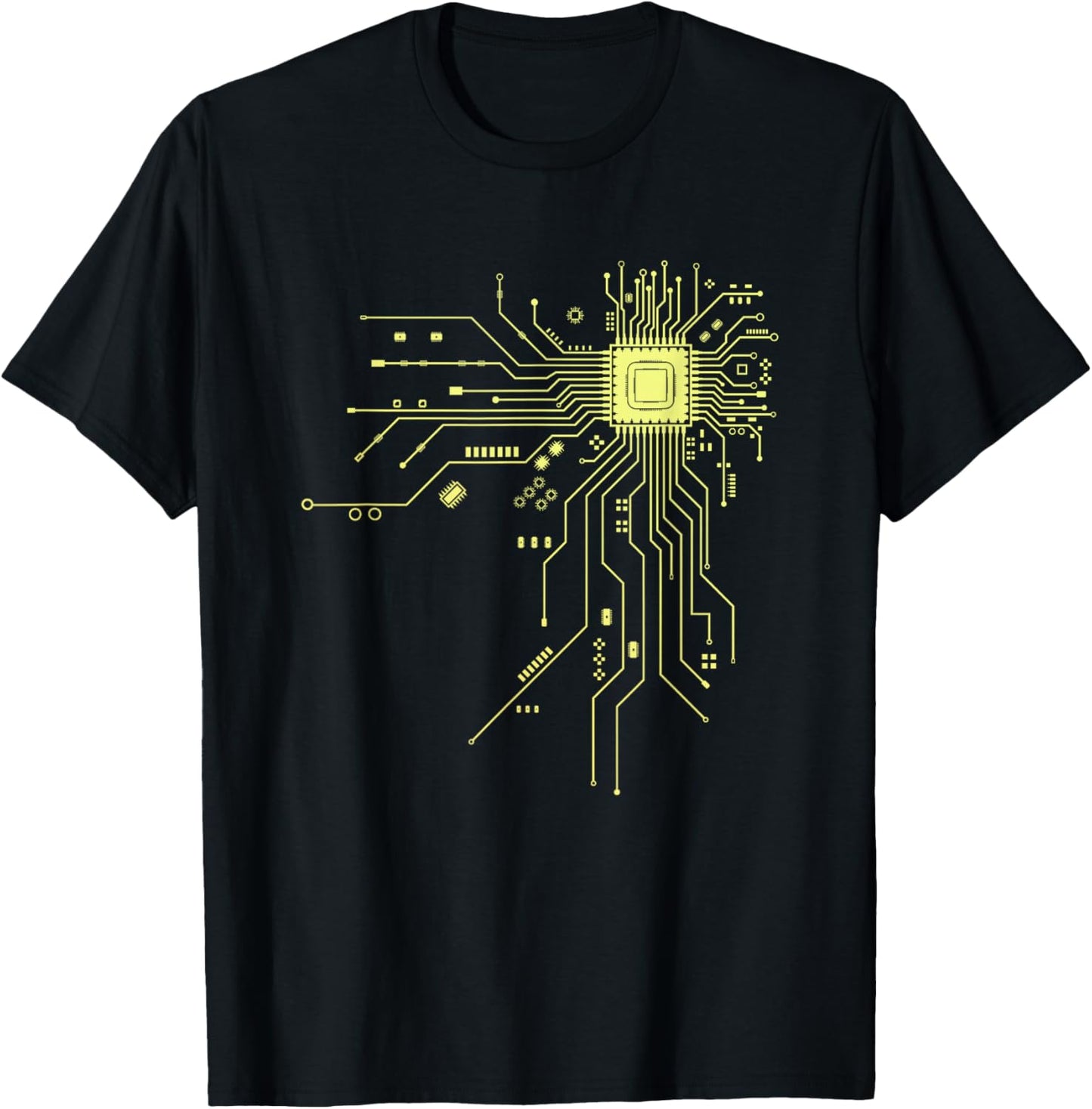 Funny Computer Geek PCB Design CPU Chip Circuit Board T-Shirt - T-Shirt | Black