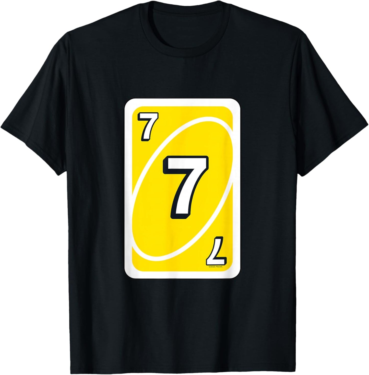 UNO Halloween Yellow 7" Card T-Shirt - T-Shirt | Black