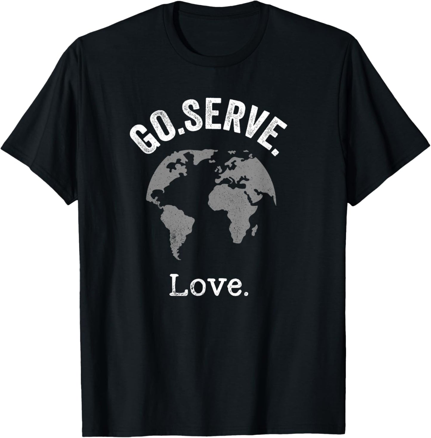 Go Serve Love World Mission Trip Difference Maker Christian T-Shirt - T-Shirt | Black
