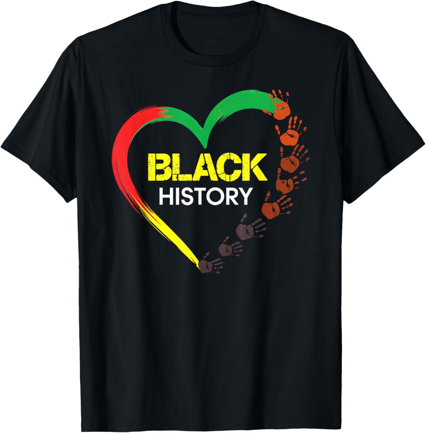 Black History Heart Black History Month T-Shirt - T-Shirt | Black